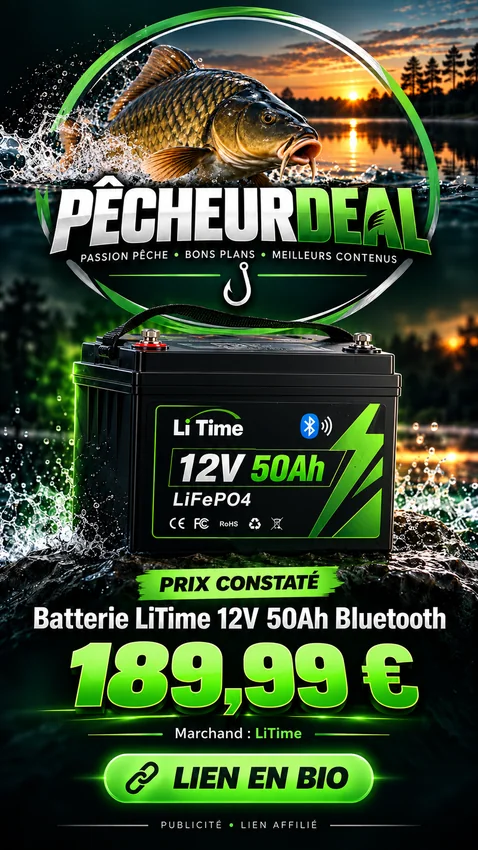 Batterie LiTime 12 V 50 Ah Bluetooth
