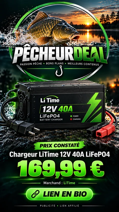 Chargeur LiTime 12 V 40 A pour LiFePO4